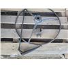 Image 3 : old auto parts - large starter, steering wheel, gear selector