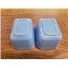 Image 2 : 2 blue Fire King fridge dishes (no lids)