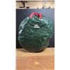 Image 5 : Green bag filled with large bundle of Christmas decor - Wreaths, wreath holders, ribbons, garland fl