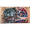 Image 2 : Box of assorted Christmas lights and extension cords