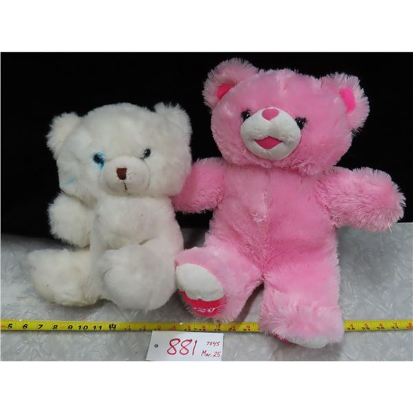 2 medium Teddy bears