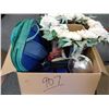 Image 1 : Asst Kitcheware, baskets, wreath and backpacks in box