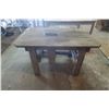 Image 1 : Primitive work bench with drop chute? - 43"x28"x25"