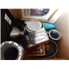 Image 2 : Assorted kitchenware, frames and misc in box