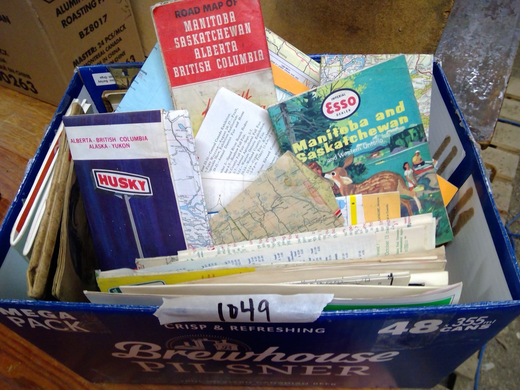 Map In A Box Box of various maps - Schmalz Auctions