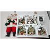 Image 1 : Christmas figurines and houses & Tall Decorative Santa