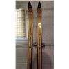Image 2 : Pair of wooden skiis - 5ft 9" Long