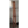 Image 5 : Pair of wooden skiis - 5ft 9" Long