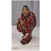 Image 5 : 2 Large Statues - Large metal lady statue & Thick clay oriental man statue