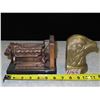 Image 1 : Decorative Engine Model Paper Weight & Pen holder + Brass Eagle head