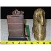 Image 4 : Decorative Engine Model Paper Weight & Pen holder + Brass Eagle head