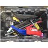 Image 2 : Mastercraft heavy duty 29"x17"x17.5" portable storage box with assorted tools/parts/etc.