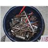 Image 2 : Enamel pot with assorted drill bits, wrenches, etc.
