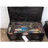 Image 1 : Metal tool box 26.5"x12"x14.5" with assorted tools