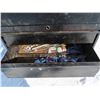 Image 4 : Large Metal tool box 26"x18"x28.5" with assorted tools, etc.