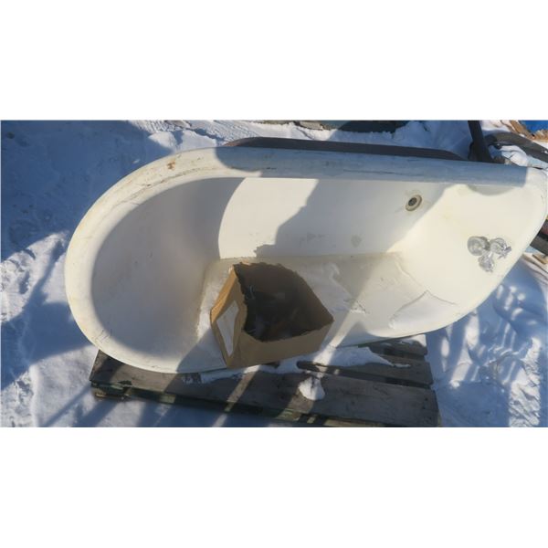 cast tub with legs