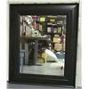 Image 1 : wooden framed bevel edge mirror 32x38"
