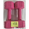 Image 1 : pair life gear pink 2.5 lb. dumbbells