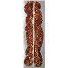 Image 1 : four 9' strands 6" diameter shiny copper color Christmas tinsels