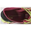 Image 4 : pair size 10 under armor hot pink + fluorescent yellow runners