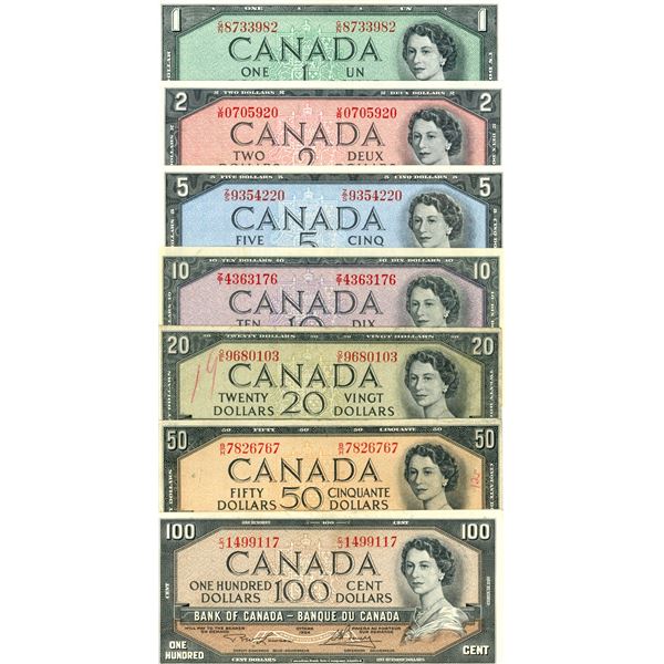1954 Collection of $1 - $100 Canada Bills - Schmalz Auctions