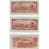 Image 3 : (2x 1954, 2x 1974 , 1x 1986) Canada 2 dollar bills,