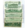 Image 2 : Set of 5 Canada 1 dollar bills (1937, 1954, 1954, 1967, 1973)