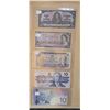 Image 1 : Set of 5 Canada 10 Dollar bills (1937, 1954, 1971, 1989, 2009,)