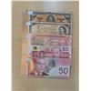 Image 1 : Set of 5 Canada 50 Dollar bills (1937, 1954, 1975, 1986, 2004)