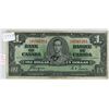 Image 1 : 1937 Canada 1 dollar bill