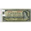 Image 1 : 1954 Canada 20 dollar bill Devil's Face