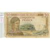 Image 1 : 1937 Banque De France 50 Cinquante Francs bank note