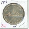 Image 1 : 1953 Canada Silver dollar -AV