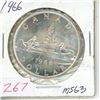 Image 1 : 1966 Canada Silver dollar  - MSG3
