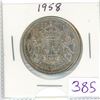 Image 1 : 1958 Canadian silver 50 cent coin