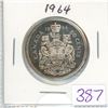 Image 1 : 1964 Canadian silver 50 cent coin