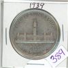 Image 1 : 1939 Canadian silver 50 cent coin