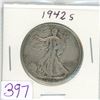 Image 1 : 1942s USA silver half dollar