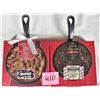 Image 1 : 2 cast iron skillet baking kits chocolate chip cookie, peppermint bark