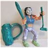 Image 2 : original 1989 Teenage Mutant Ninja Turtles Casey Jones action figure with gold club & bag, broken ba