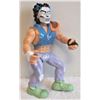 Image 3 : original 1989 Teenage Mutant Ninja Turtles Casey Jones action figure with gold club & bag, broken ba