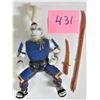 Image 1 : original 1989 Teenage Mutant Ninja Turtles action figure - Usagi Yojmbo with both weapons