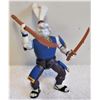 Image 3 : original 1989 Teenage Mutant Ninja Turtles action figure - Usagi Yojmbo with both weapons