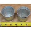 Image 6 : 3 Aluminum measuring ladles + 3 tin cups
