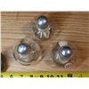 Image 4 : 3 mini glass lamps + Antique Door knob