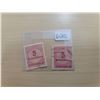 Image 1 : 2 German stamps 5 Millionen
