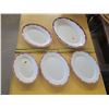 Image 1 : 5 Armorlite oval restaurant plats, assorted sizes