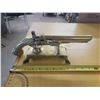 Image 4 : vintage heavy brass flintlock pistol on stand 12" - decorative