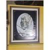 Image 1 : framed owl print by Gail Adams 22" x 18"