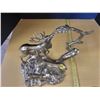 Image 3 : large heavy brass deer family 10"x10"